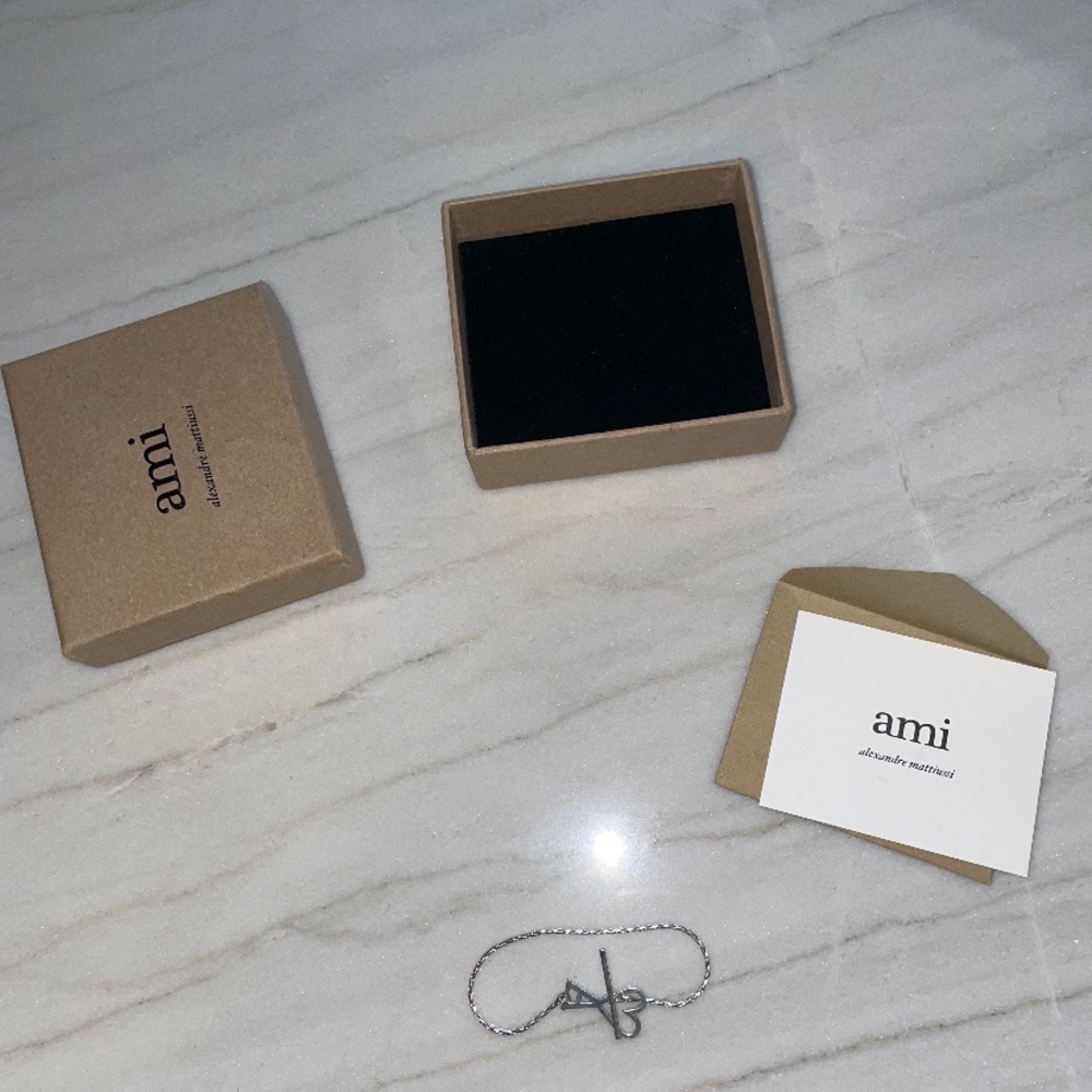 AMI Silver ADC Chain Bracelet NEW WITH TAGS